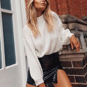 NWT Princess Polly White Knit Sweater